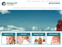 Tablet Screenshot of michiganentallergy.com